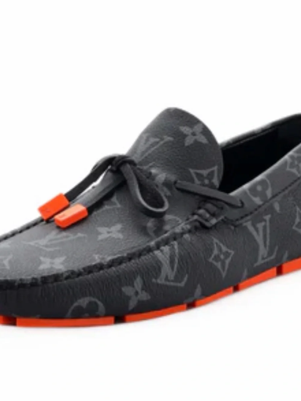 Men's LV Driver Moccasin Loafers Monogram Eclipse Leather 10.5
